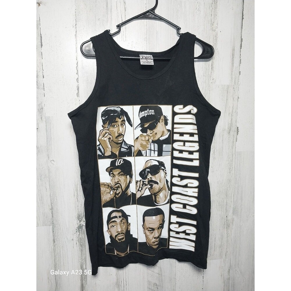 West Coast Legends Mens Medium Black Tank Top